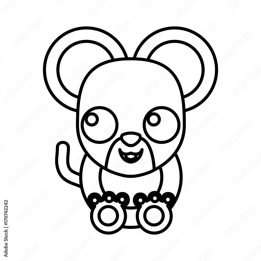 Mouse animal cartoon icon vector illustration graphic design Mouse animal cartoon icon vector illustration graphic design