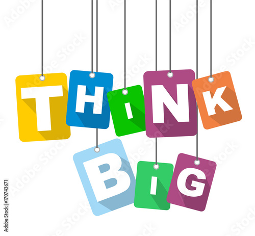 vector illustration background think big