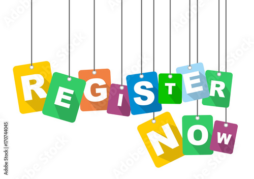 vector illustration background register now