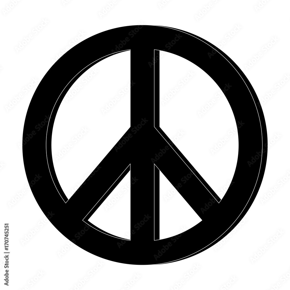 hippie peace love circle button element symbol vector illustration hippie peace love circle button element symbol vector illustration