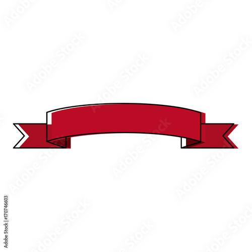 Free Download ribbon banner decoration ornament element icon vector illustration - GFXLoad