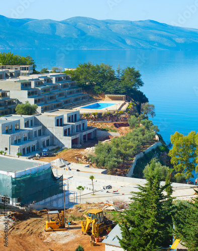 Sea resort construction site