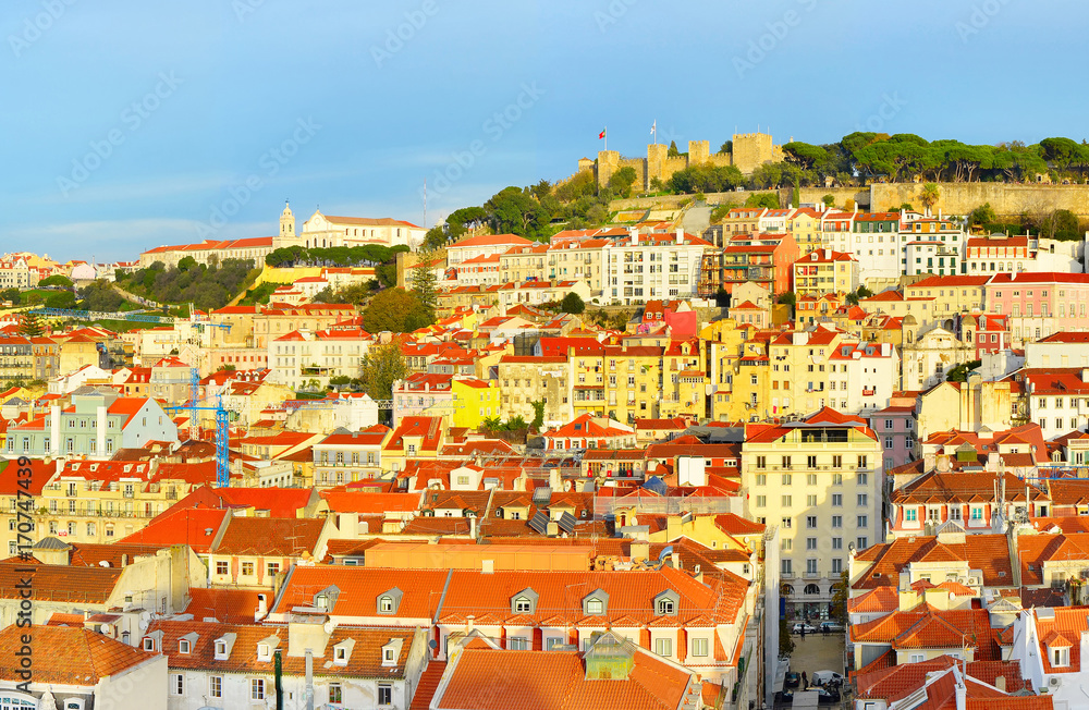 Lisbon Old Town view, Portugal
