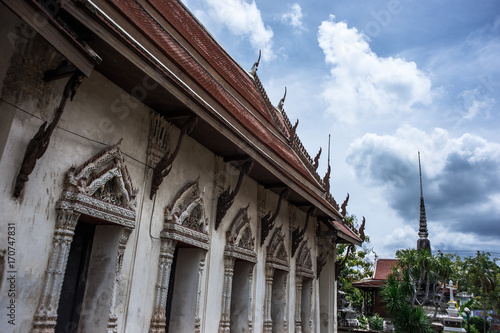 Wat Chak Daeng Temple at Samut Prakan Thailand