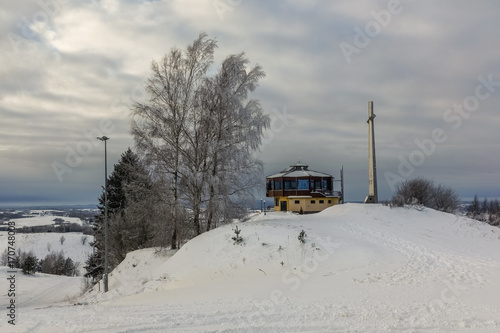 Peak Beautiful Mountain in Goldap, Masuria, Poland photo