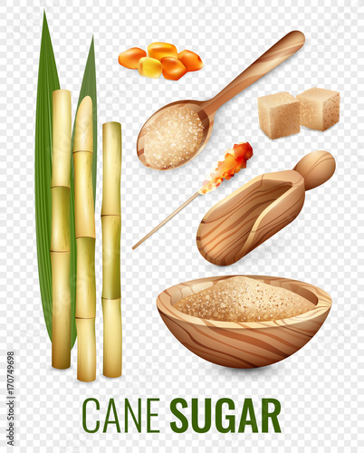 Cane Sugar Transparent Set
