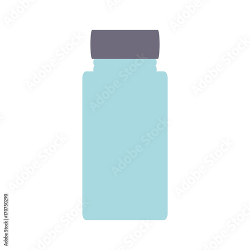 colorful glass canning jar over white background vector illustration