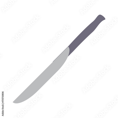 colorful knife ove white background vector illustration