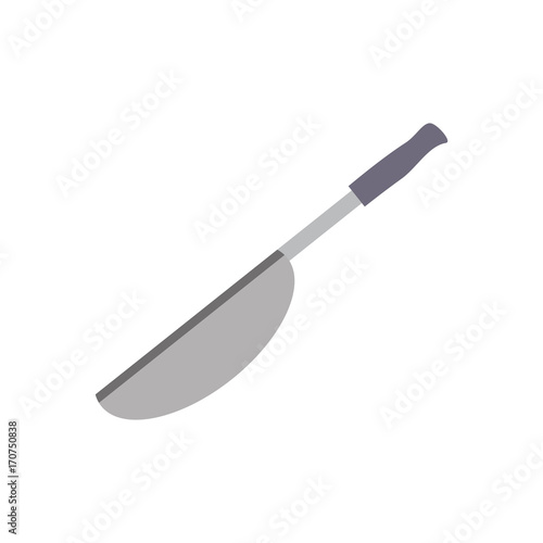 colorful knife ove white background vector illustration