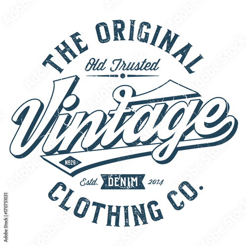 The Vintage Clothing Co. - Tee Design For Print 