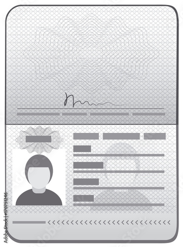 passport id template