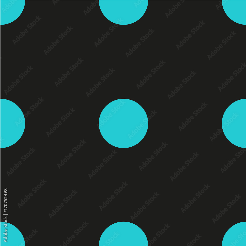 Fototapeta Polka dot seamless pattern. Dotted background with circles, dots, rounds Vector illustration