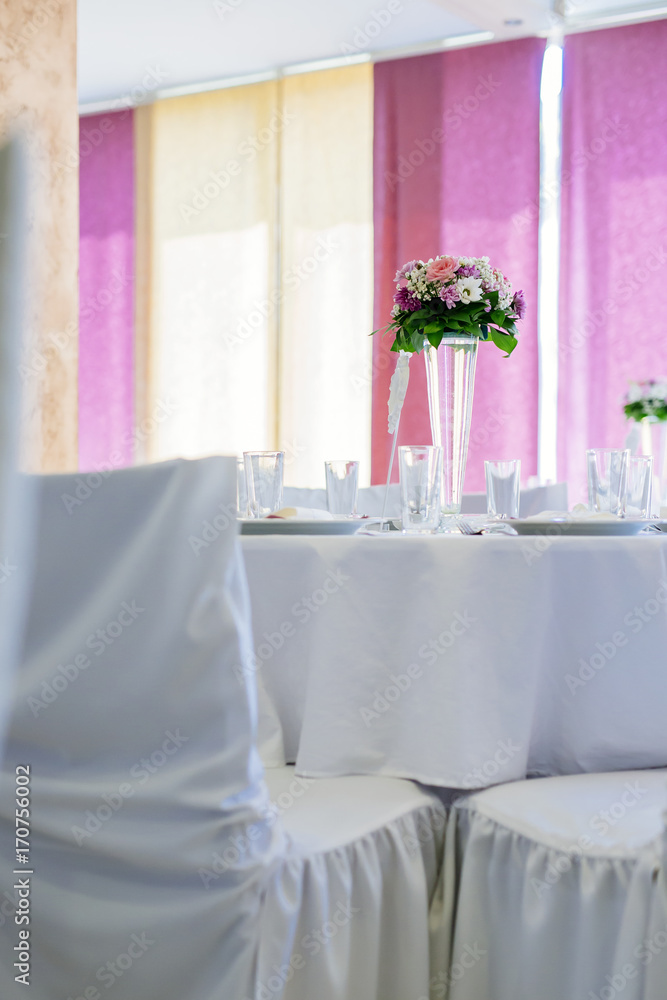 Wedding decoration with flowers Wedding decoration with flowers