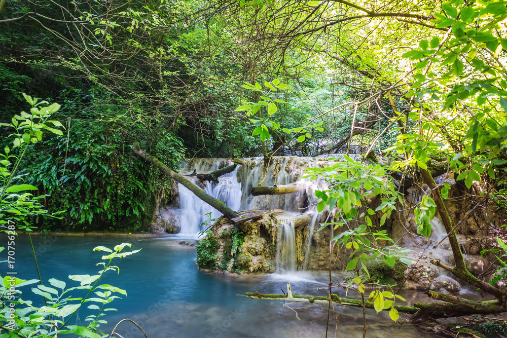 Nature landscape of Krushuna waterfalls in Bulgaria Nature landscape of Krushuna waterfalls in Bulgaria