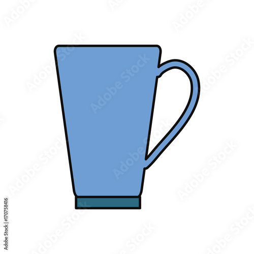coffee cup icon over white background vector illustration