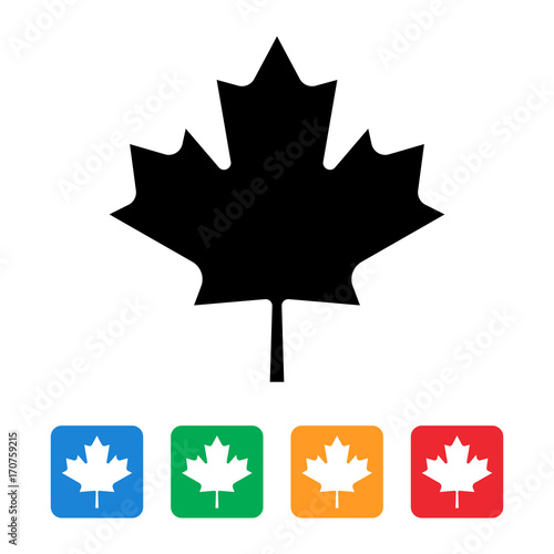 maple leaf canada flag icon 