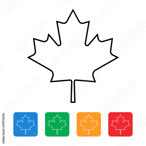 maple leaf canada flag icon 
