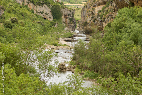 Greenway of irati in the mouth of lumbier, Navarra