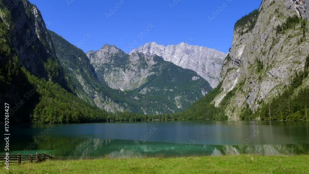 Obersee Lake in the Berchtesgaden National Park, Bavaria Obersee Lake in the Berchtesgaden National Park, Bavaria