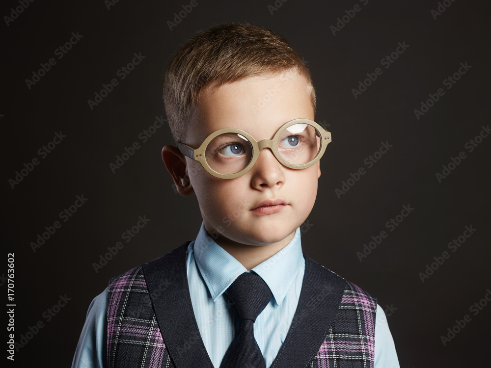 child in glasses.funny kid child in glasses.funny kid