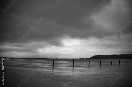 Clouds on the beach