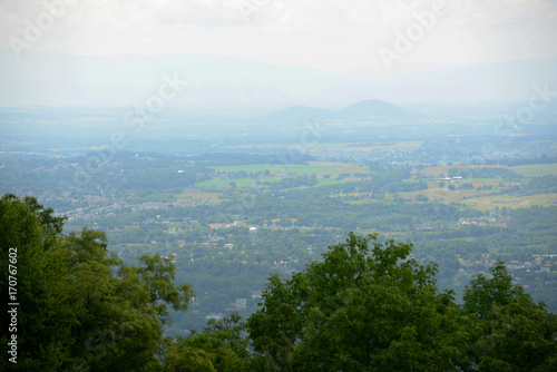 Shenandoah National Park Aerial view in Virginia  USA. Shenandoah National Park is a part of Blue Ridge Mountains in Virginia.