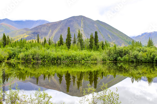 Kanada, Yukon Territory, Yukon, Unterwegs am Dampster Highway Richrtung Norden - pure Wildnis in Kanada photo