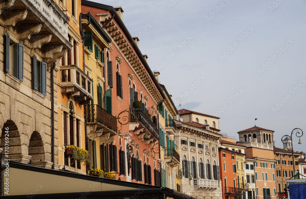 Beautiful buildings in Verona