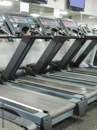 Interior of a fitness hall