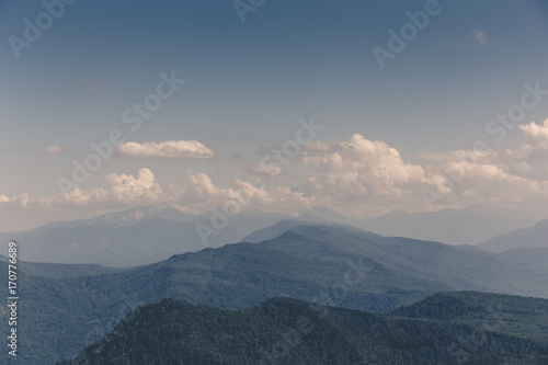 Mountain landscape, mountains of the Western Caucasus © DedMityay