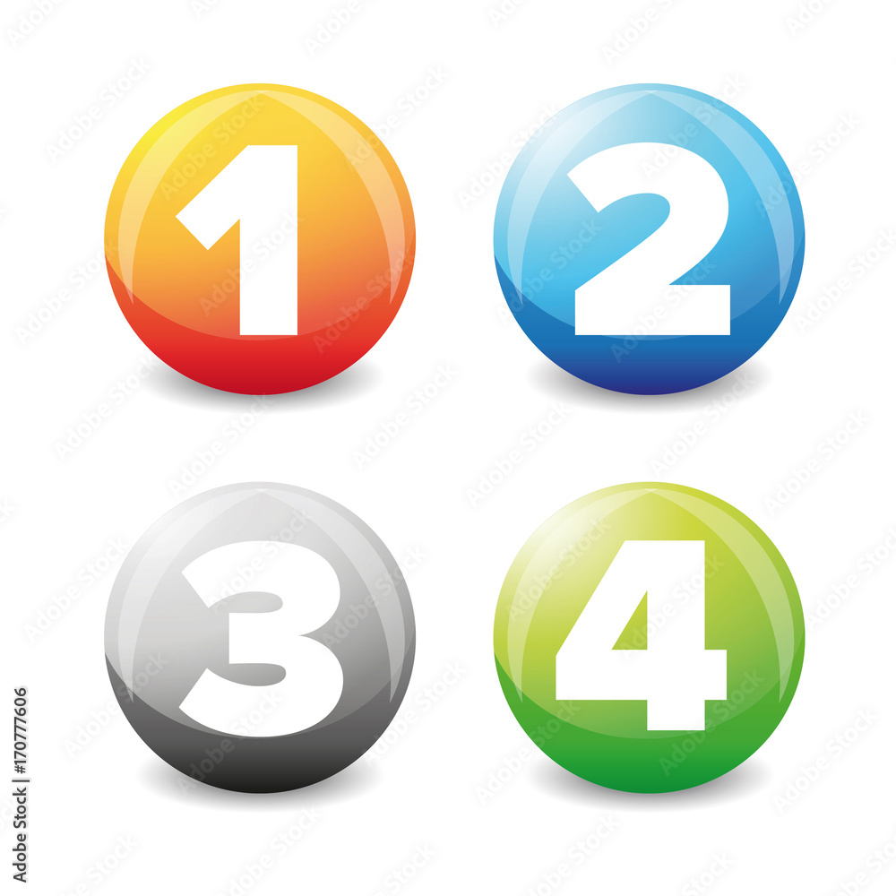 One Two Three Four steps progress bar One Two Three Four steps progress bar