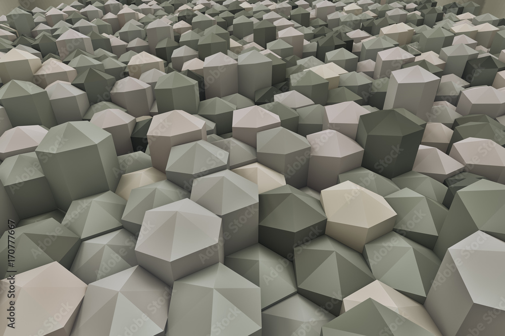 3D rendering of abstract polygon background 3D rendering of abstract polygon background