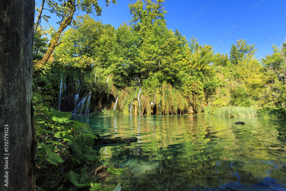 Naklejka premium Chorwacja, Park Narodowy Jezior Plitwickich