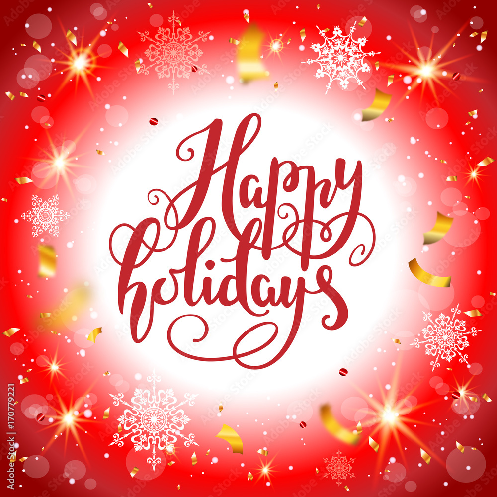 Happy holidays card Happy holidays card