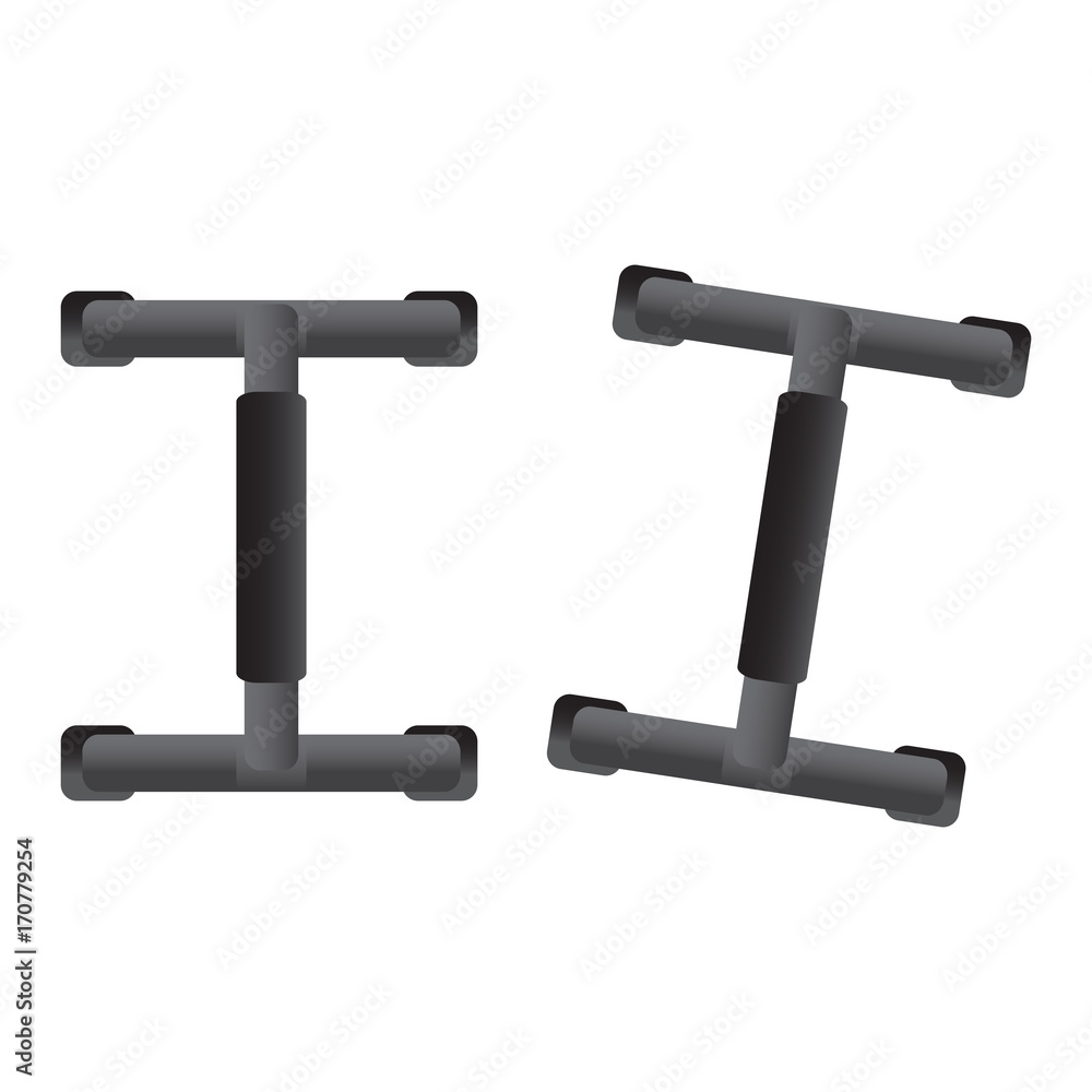 Isolated gym equipment icon on a white background, Vector illustration Isolated gym equipment icon on a white background, Vector illustration