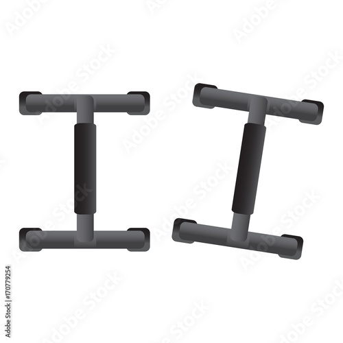 Isolated gym equipment icon on a white background, Vector illustration