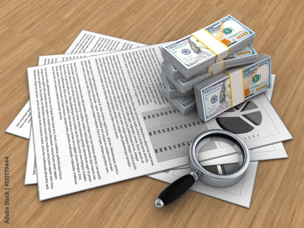 Obraz premium 3d documents