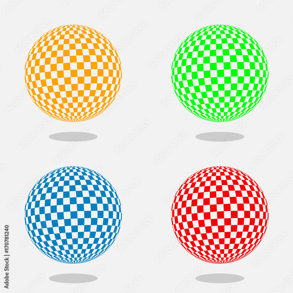 Abstract globe dotted sphere. 3d halftone effect vector background. Color vector illustration. Abstract globe dotted sphere. 3d halftone effect vector background. Color vector illustration.
