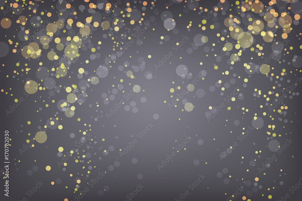 funkelnde Lichter auf grauen Hintergrund Weihnachtskarte