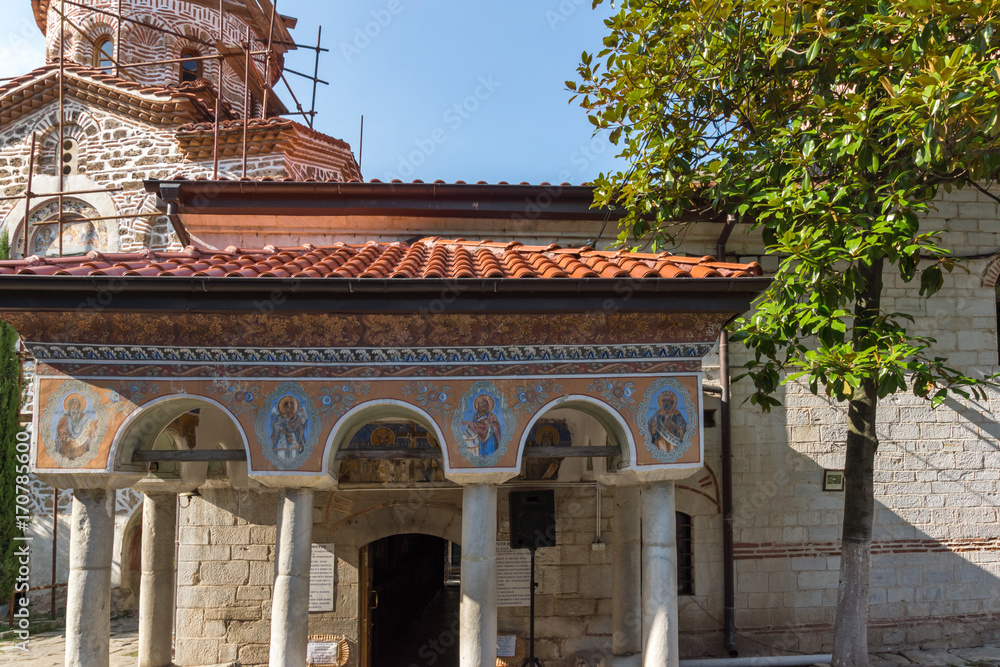 Obraz premium Panoramic view of Medieval Bachkovo Monastery, Bulgaria