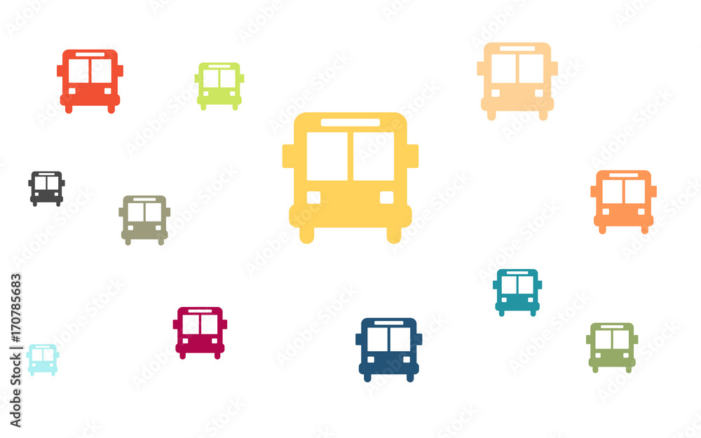 Viele bunte Busse Viele bunte Busse