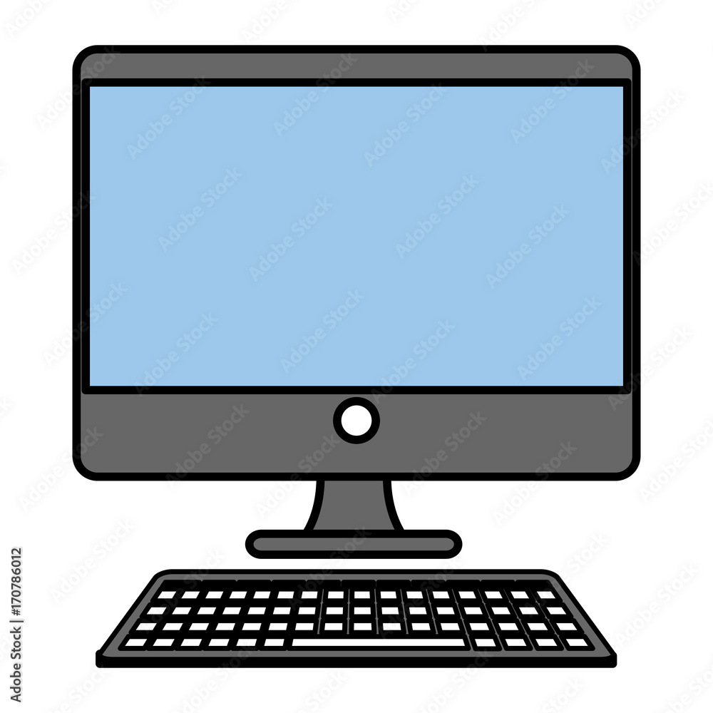 computer desktop isolated icon vector illustration design computer desktop isolated icon vector illustration design