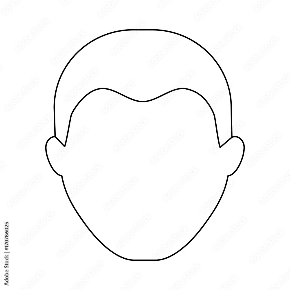 man face icon over white background vector illustration man face icon over white background vector illustration