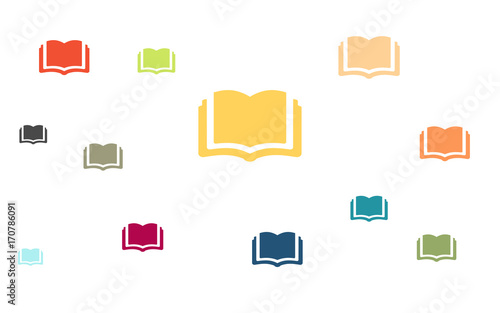 Viele bunte Bücher