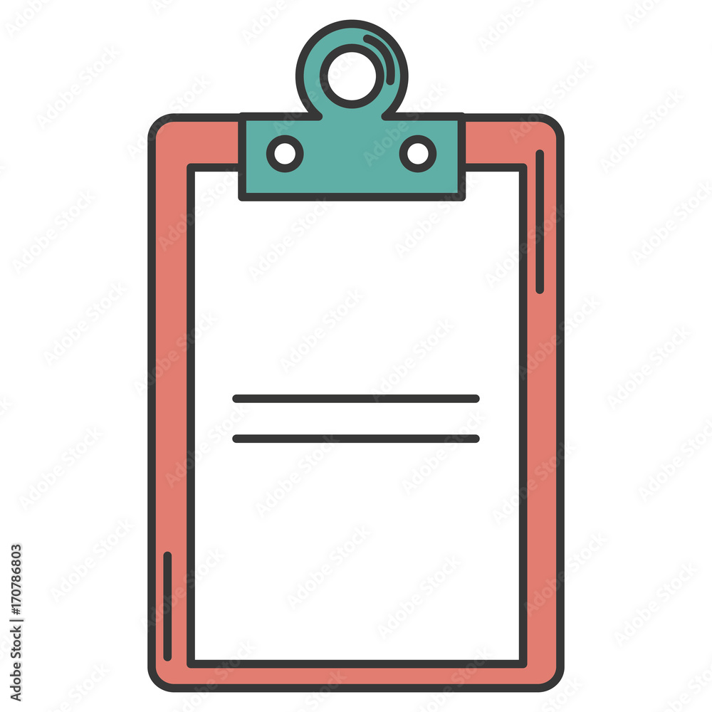 clipboard document isolated icon vector illustration design