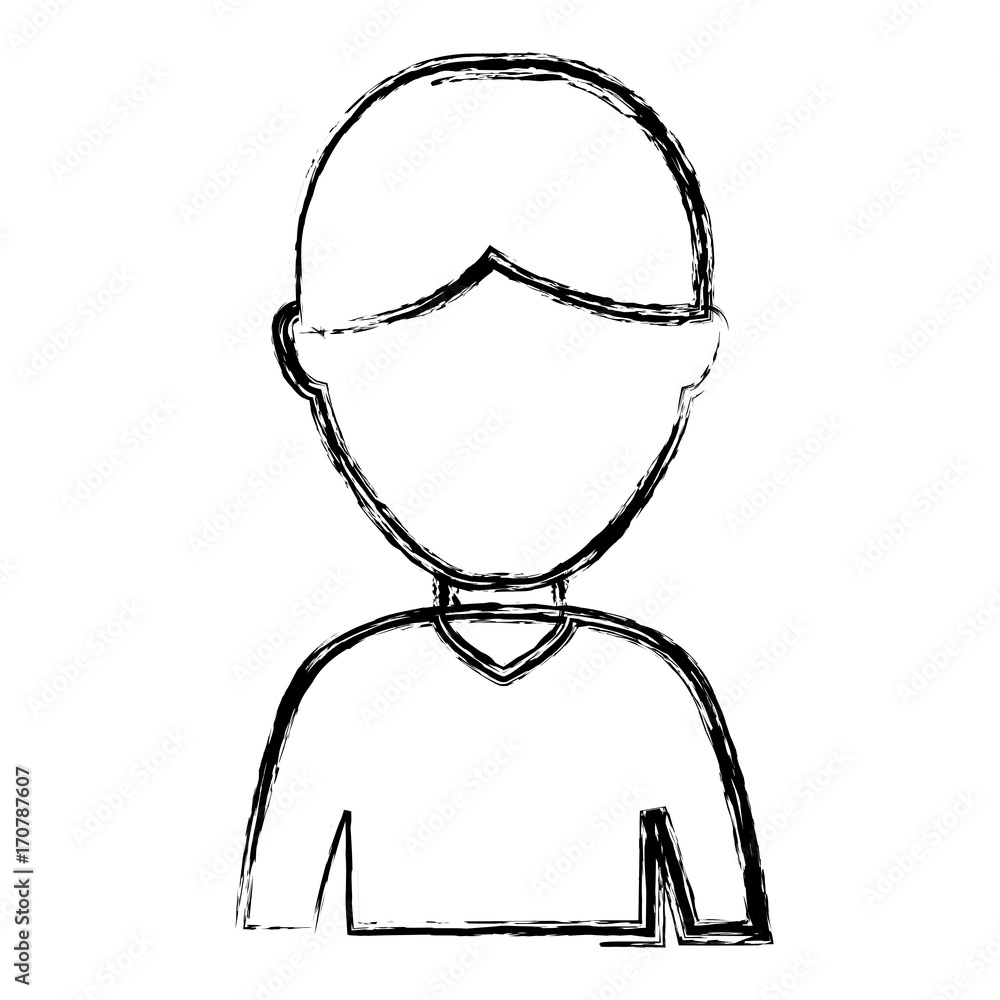 avatar man icon over white background vector illustration avatar man icon over white background vector illustration