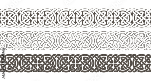 Celtic knot braided frame border ornament.
