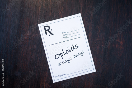 Opioid Prescription with 5 day dosage