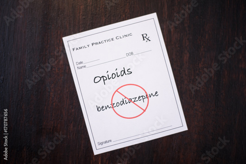Opioid Prescription - no benzodiazepines