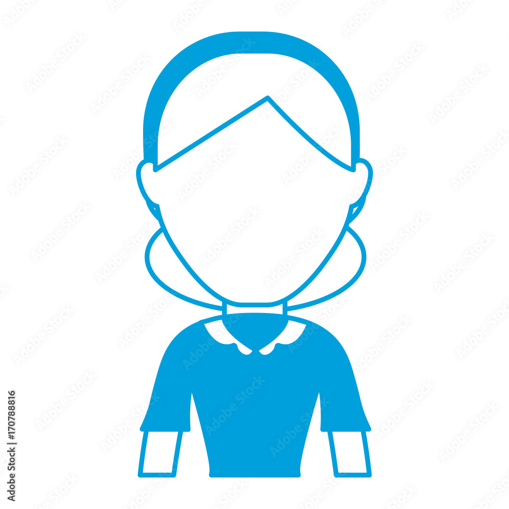 avatar woman icon over white background colorful design vector illustration avatar woman icon over white background colorful design vector illustration